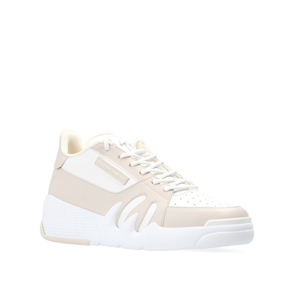 Baskets Talon en cuir blanches