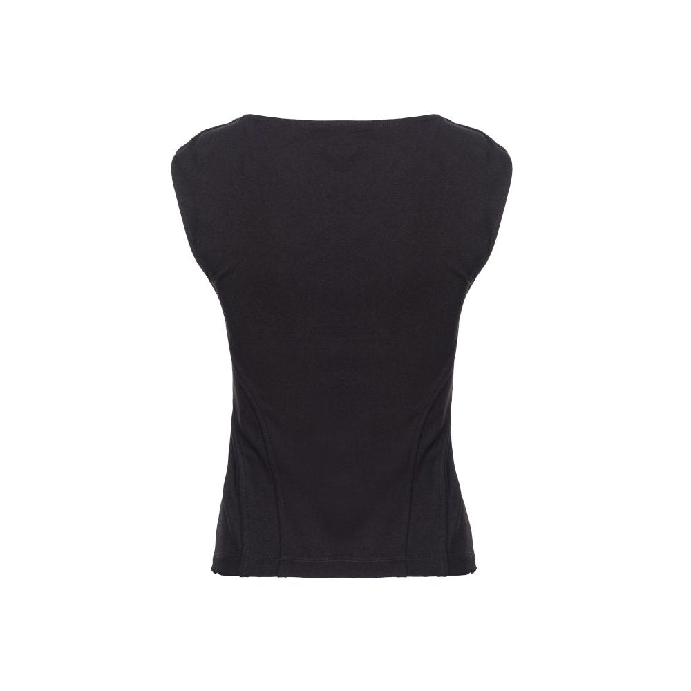 Top Pinko sans manches noir