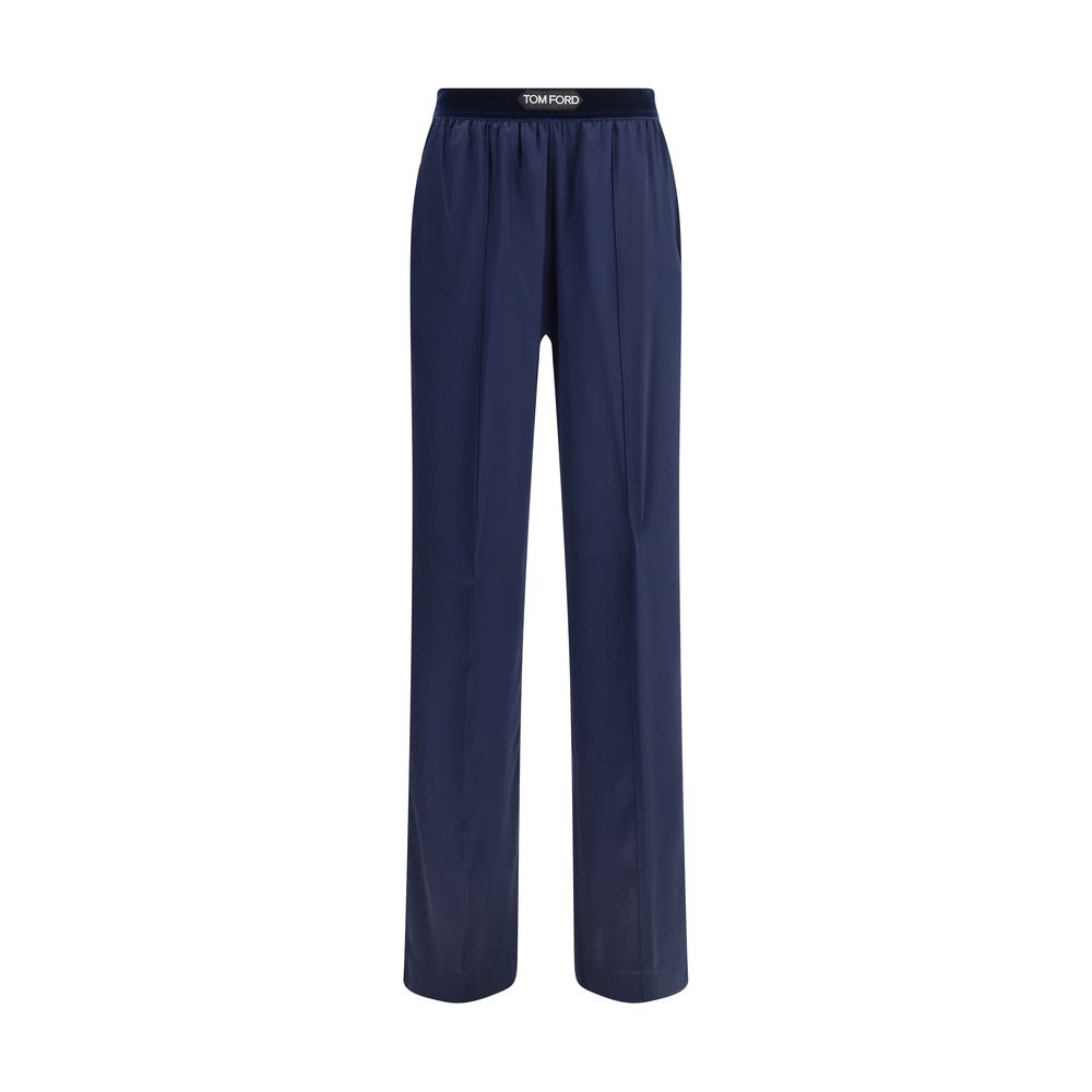 Pantalon Tom Ford en soie noir