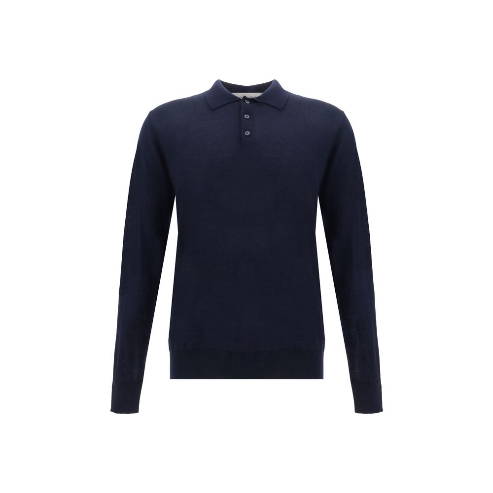 Polo Golden Goose en laine marron