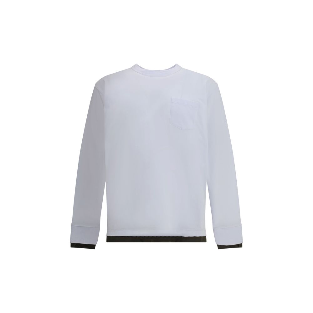 T-shirt Sacai jersey oversize noir