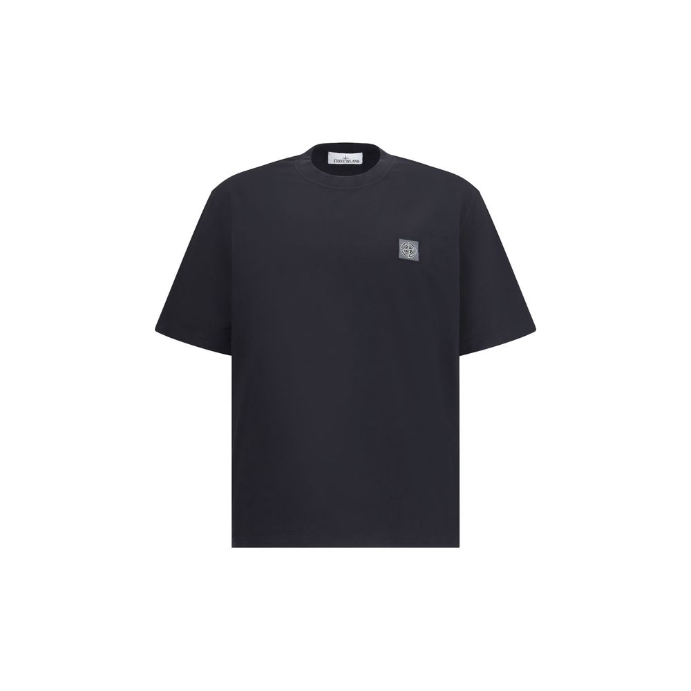 T-Shirt Stone Island logo noir