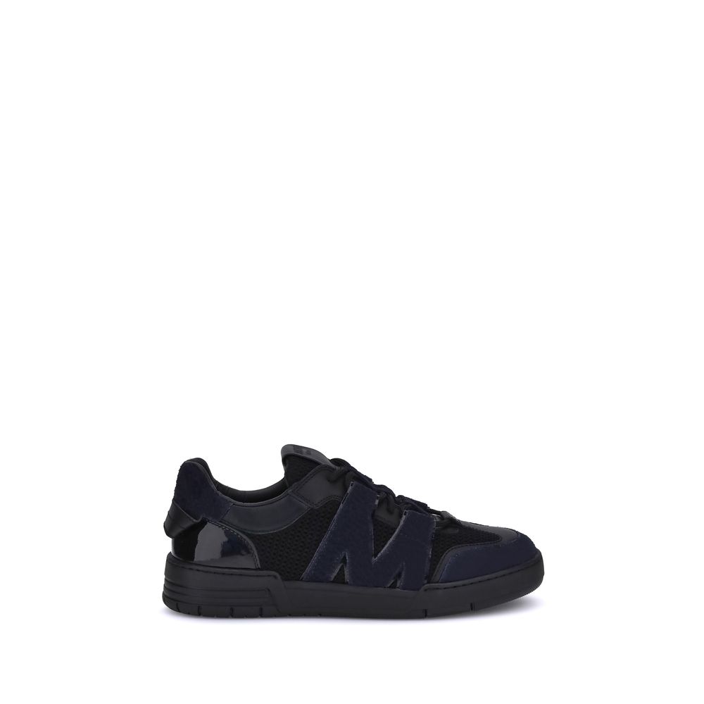 Baskets Moschino en cuir et mesh blanches