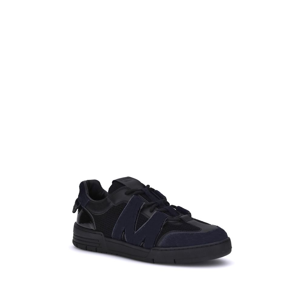 Baskets Moschino en cuir et mesh blanches