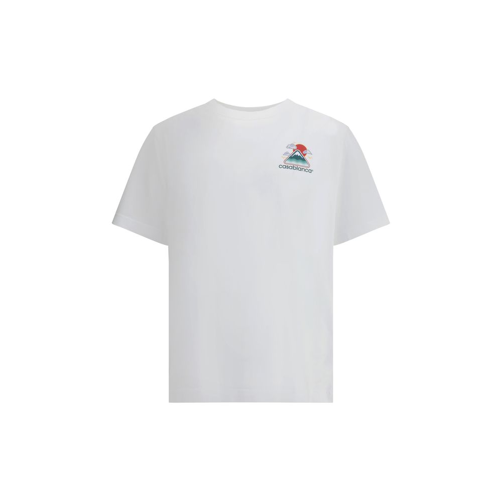 T-shirt Casablanca Montagne Ondulée blanc