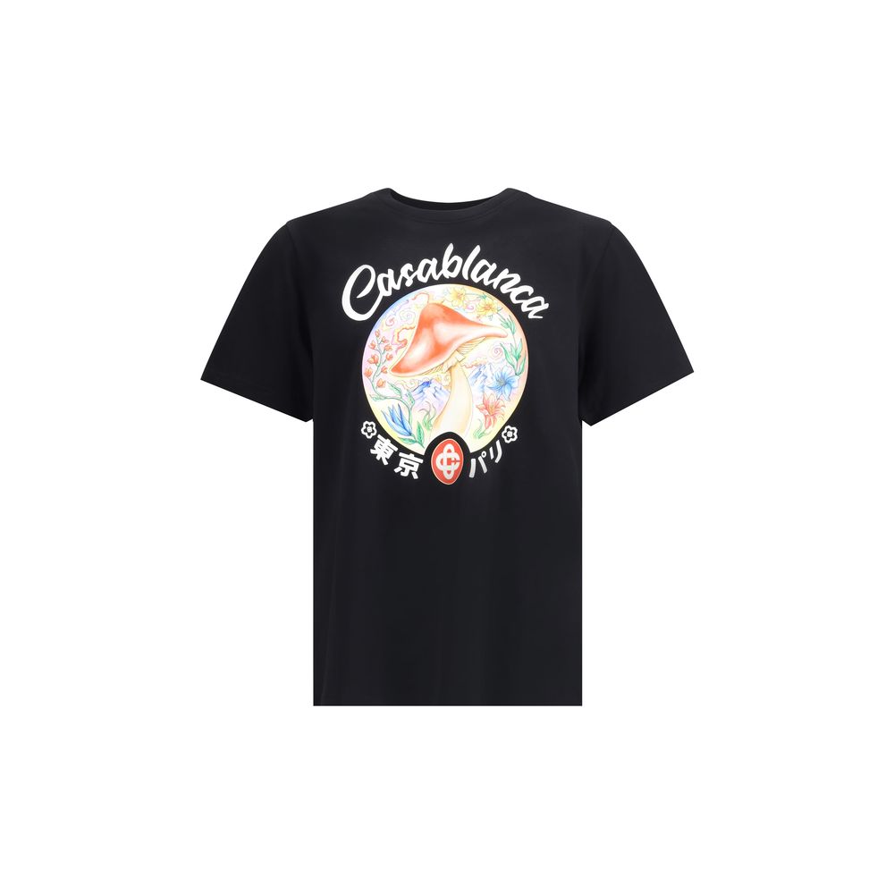 T-shirt Casablanca Mushroom Emblem blanc