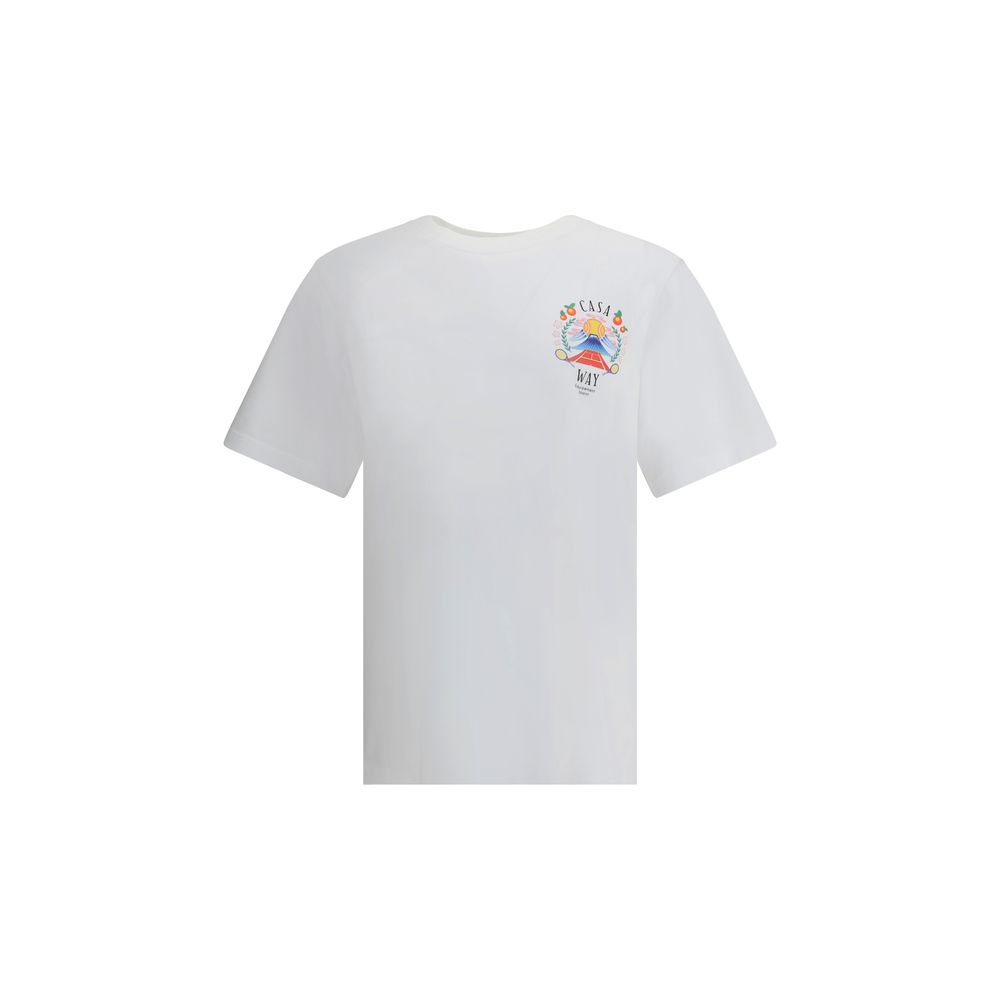 T-shirt Casablanca Casa Way Mountain blanc