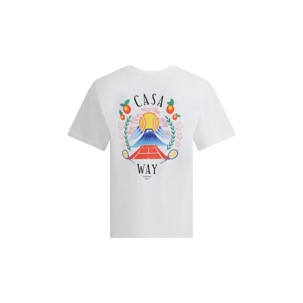 T-shirt Casablanca Casa Way Mountain blanc