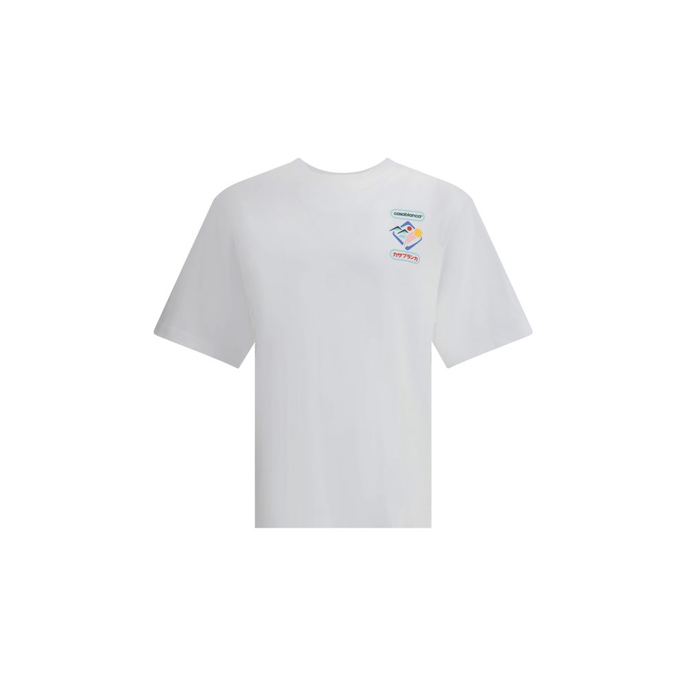 T-shirt Casablanca Montagne Sportif blanc