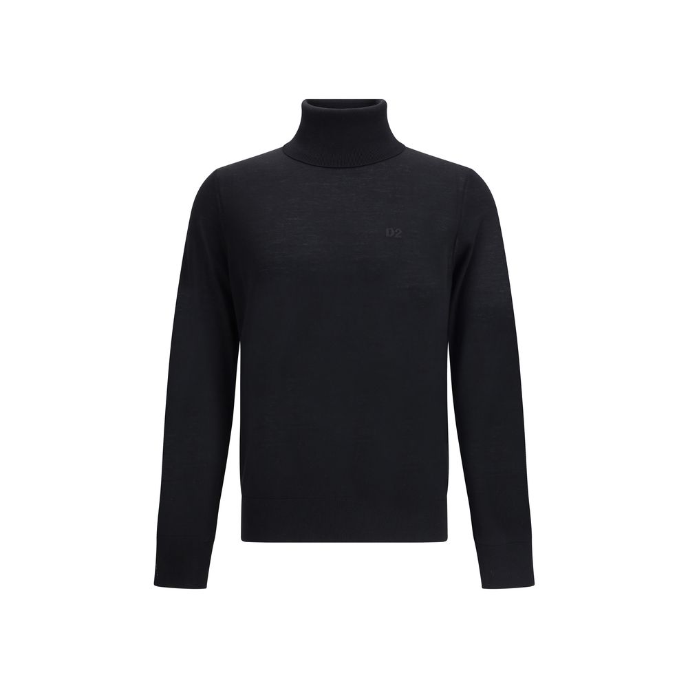 Pull Dsquared2 col montant noir
