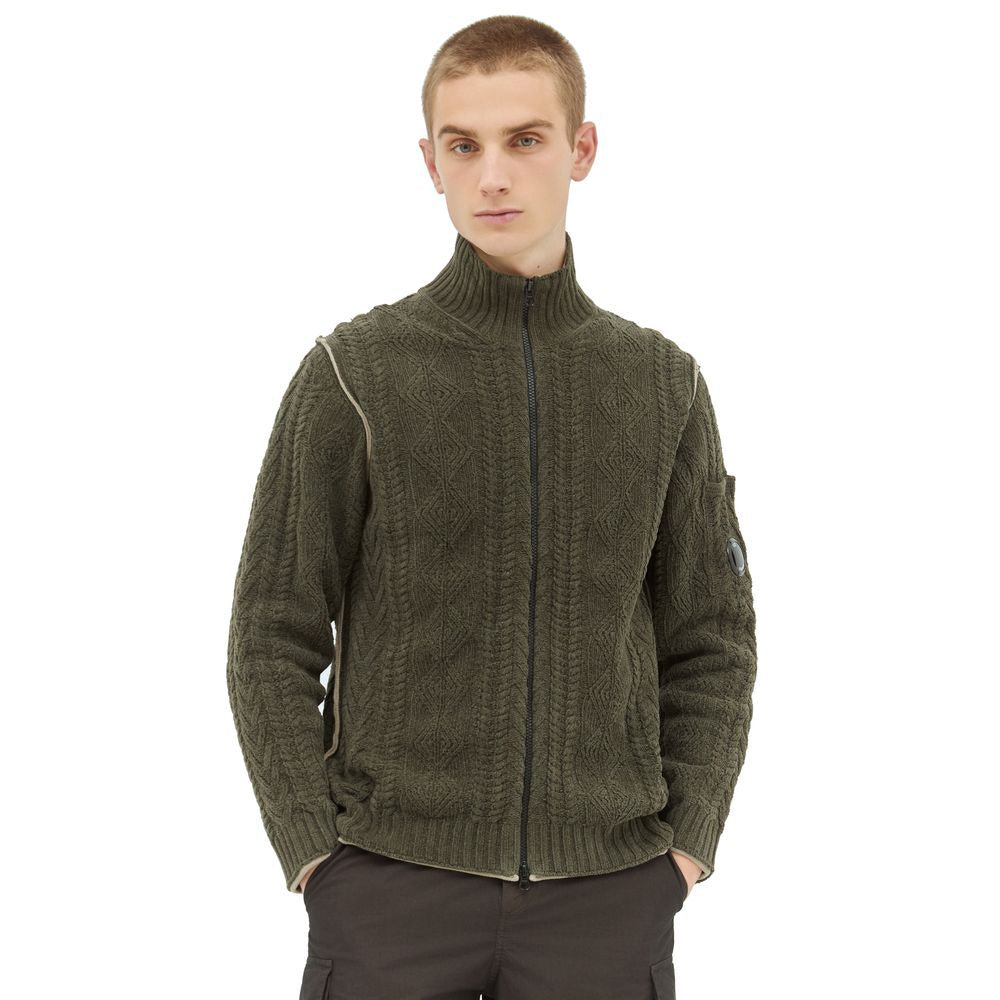Cardigan C.P. Company brodé vert