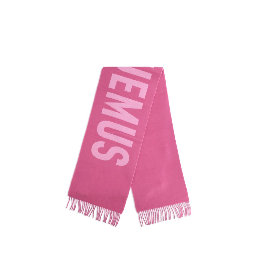 Écharpe Jacquemus Franges unie grise