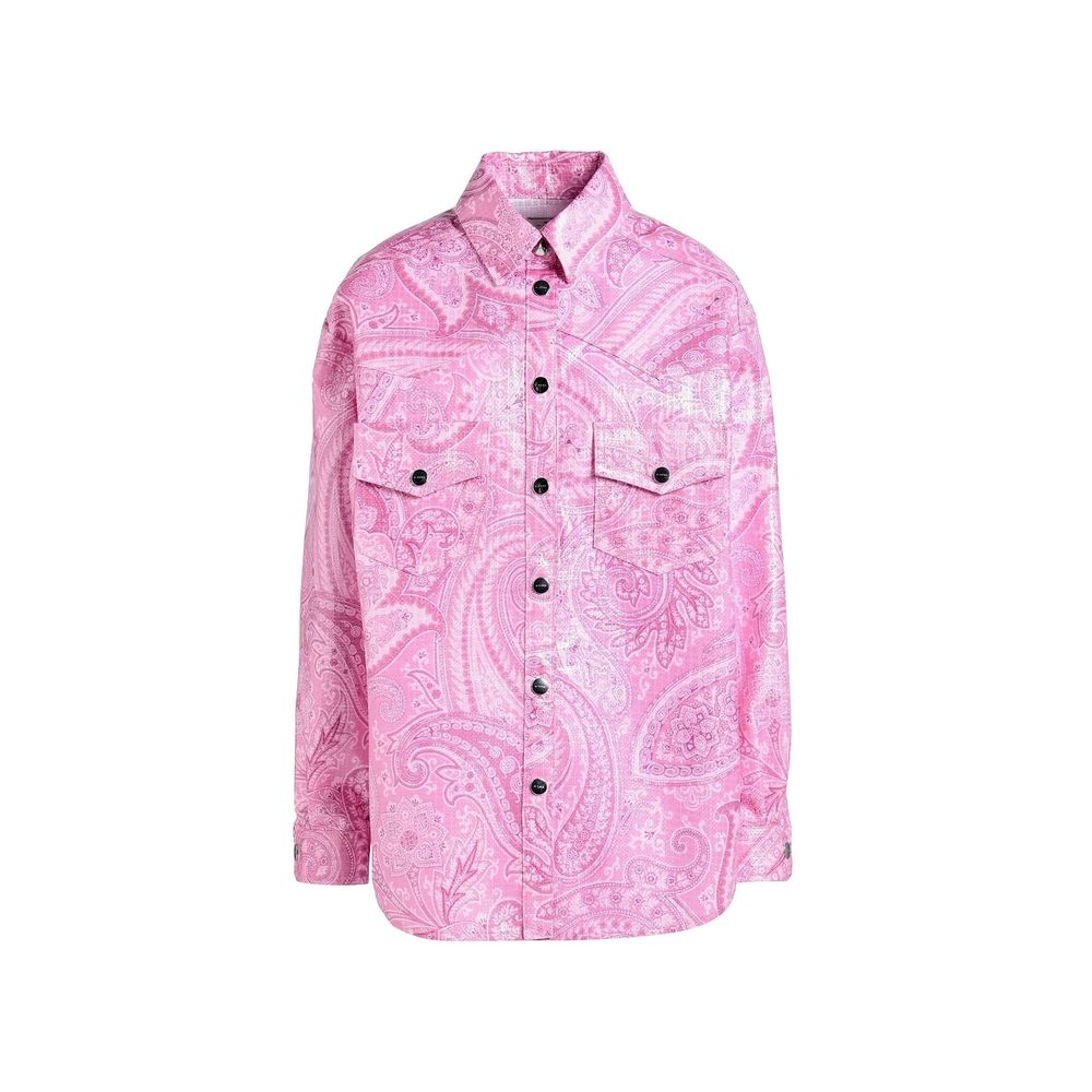 Chemise en nylon imprimée multicolore