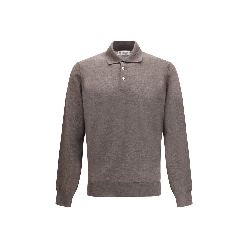 Polo Brunello Cucinelli classique gris