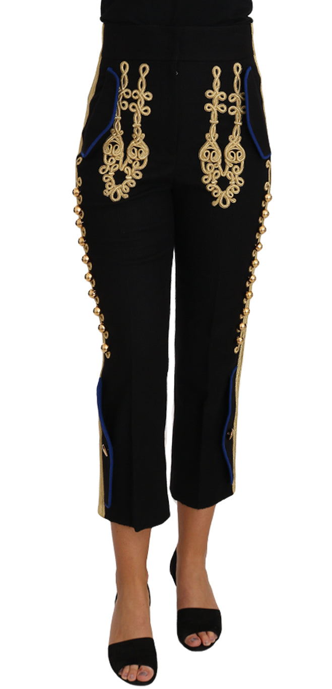 Pantalons Dolce & Gabbana militaires noirs