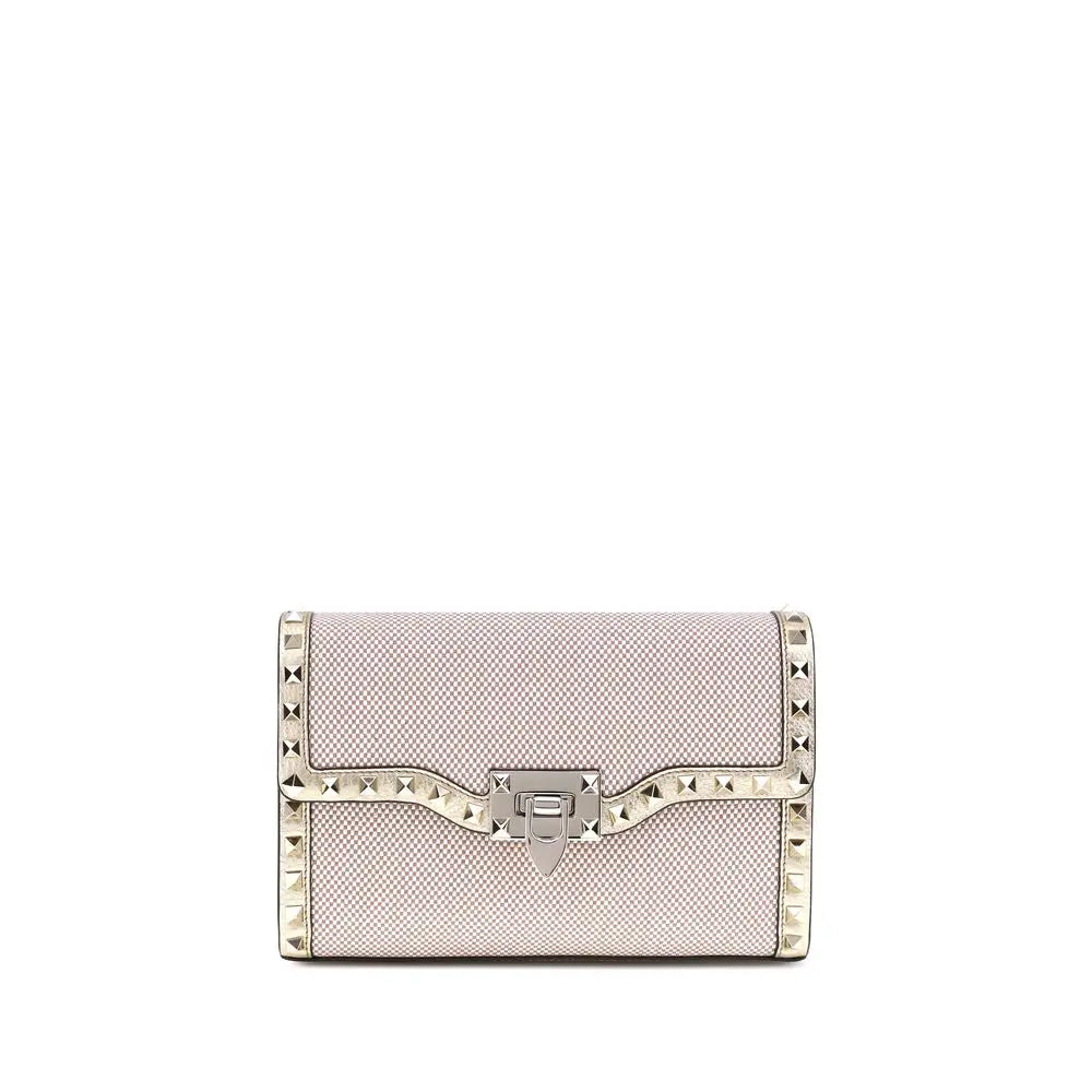 Sac épaule Valentino Garavani Rockstud beige Valentino Garavani