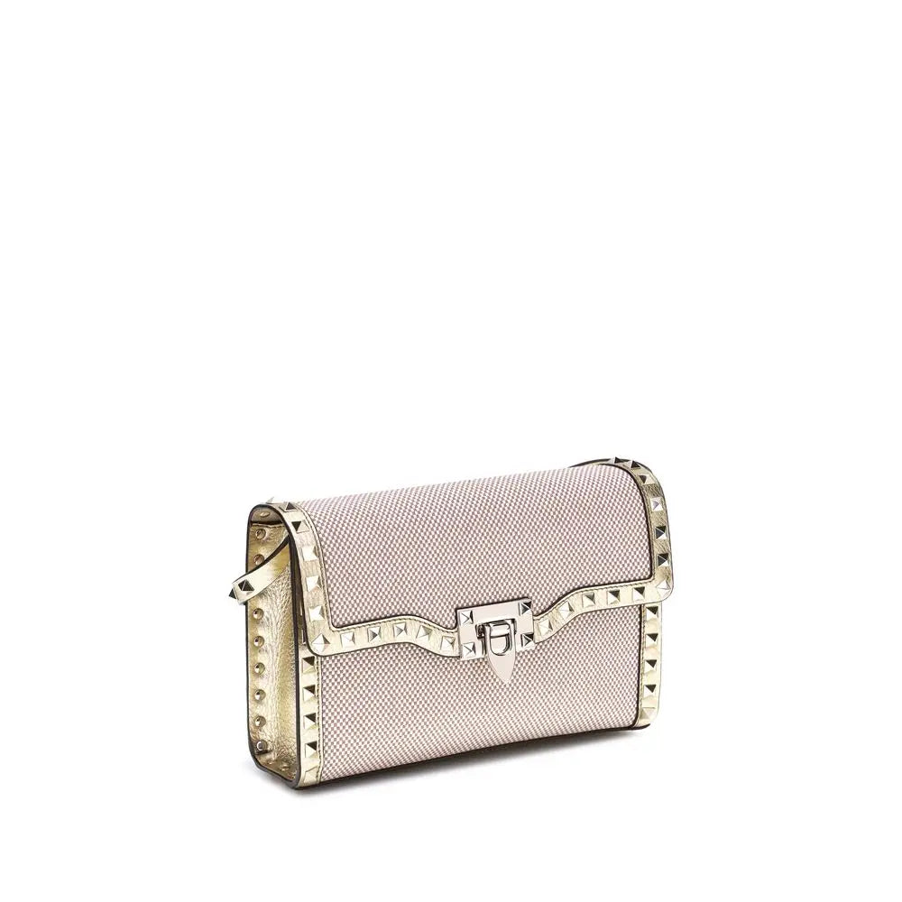 Sac épaule Valentino Garavani Rockstud beige Valentino Garavani