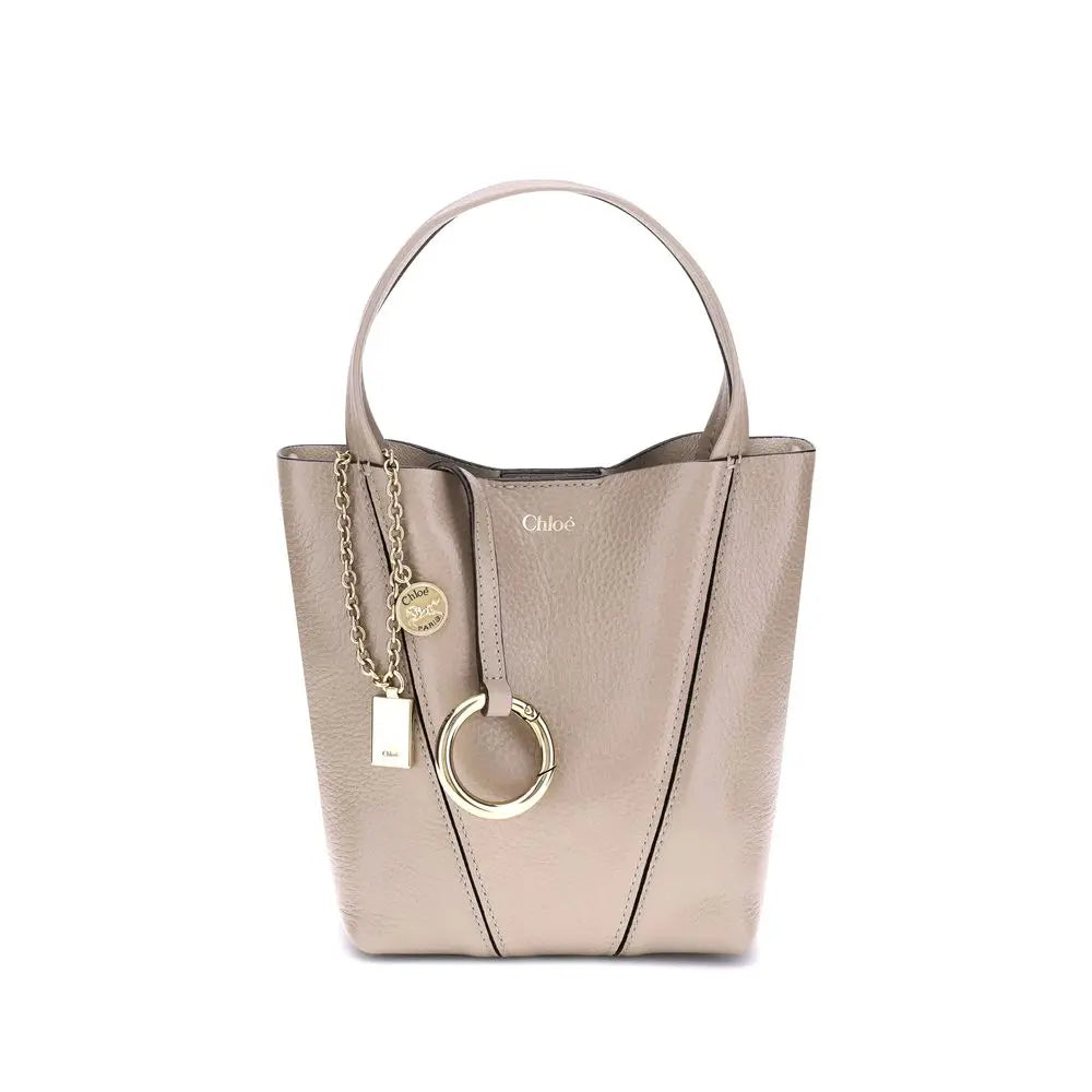 Sac à main Chloé Spin en cuir noir Chloé