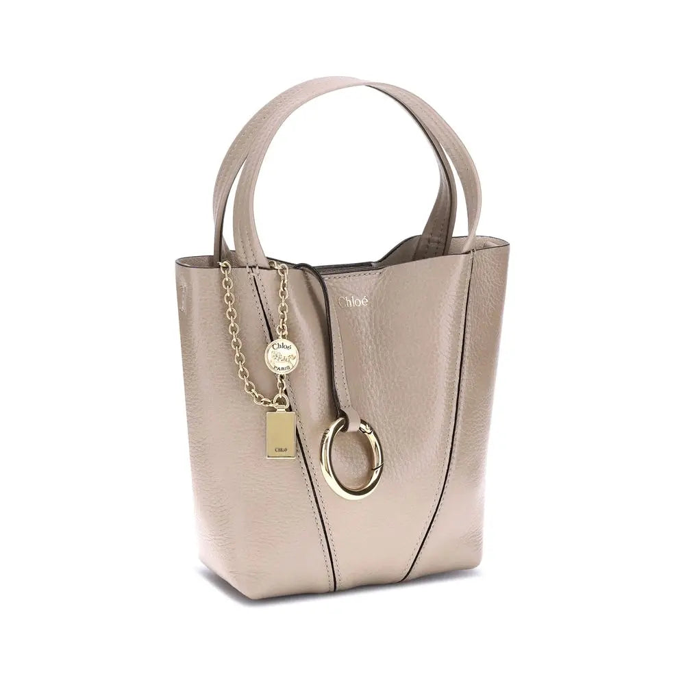 Sac à main Chloé Spin en cuir noir Chloé
