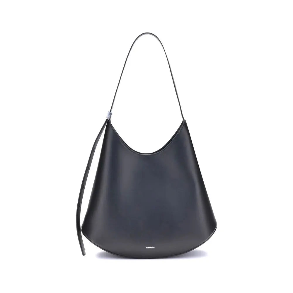 Sac épaule Eldorado Medium noir Jil Sander