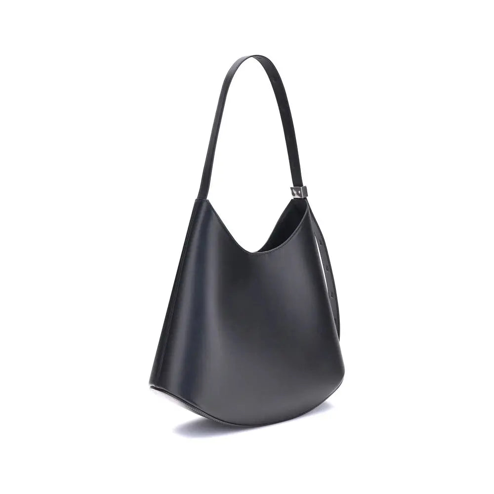 Sac épaule Eldorado Medium noir Jil Sander