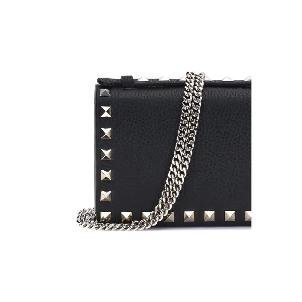 Portefeuille Valentino Garavani Rockstud noir Valentino Garavani