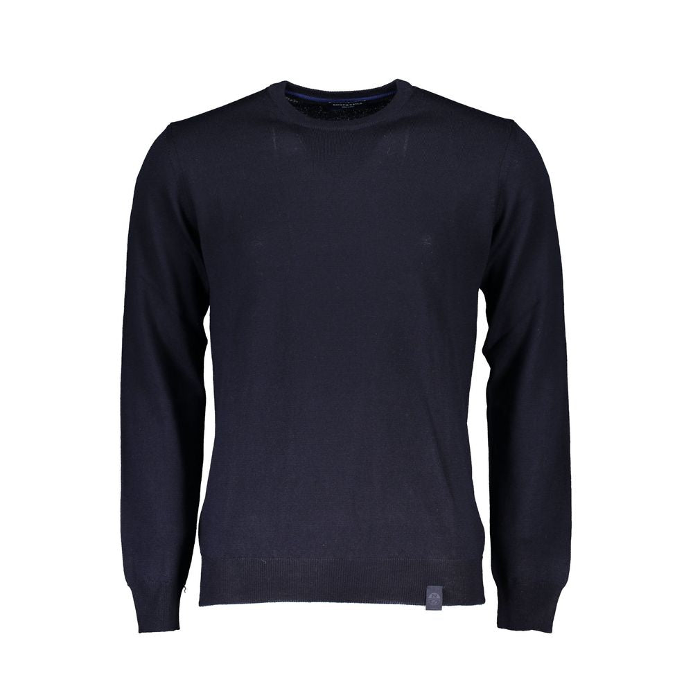 Pull Hydrowool col rond bleu