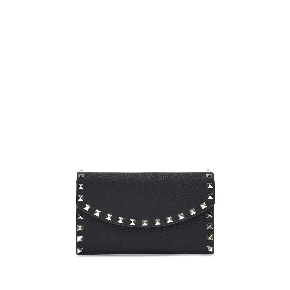 Portefeuille Valentino Garavani avec chaîne noir Valentino Garavani