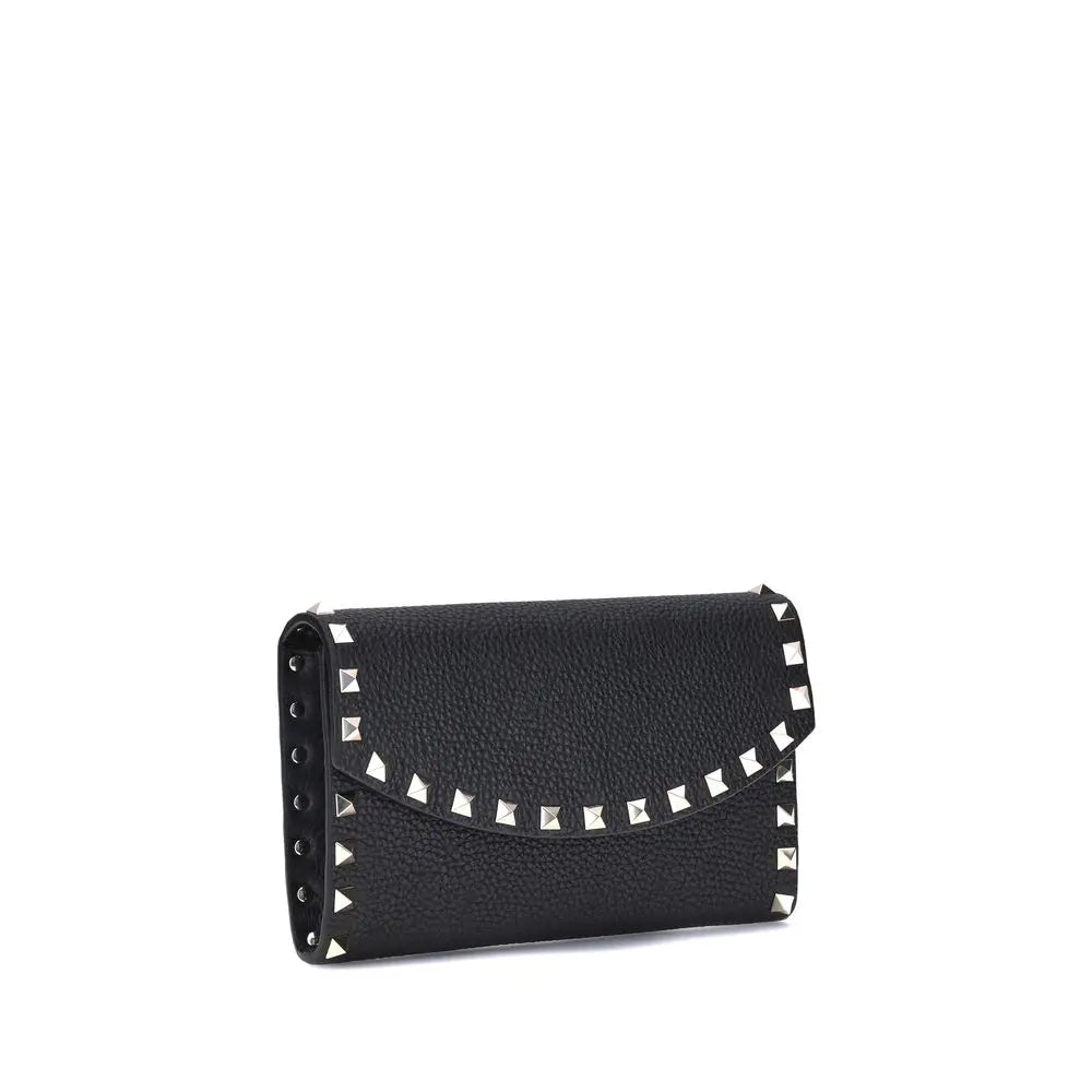 Portefeuille Valentino Garavani avec chaîne noir Valentino Garavani