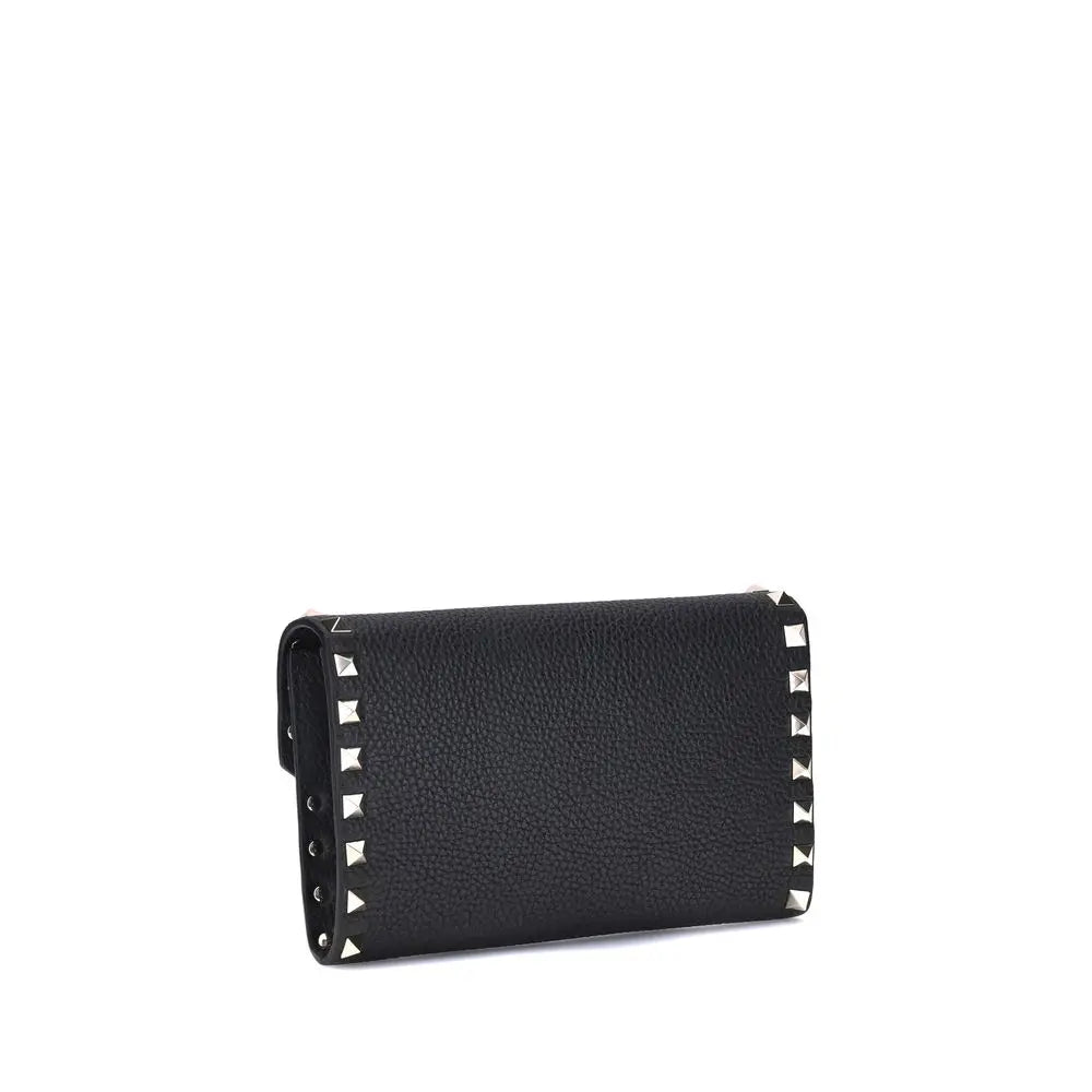 Portefeuille Valentino Garavani avec chaîne noir Valentino Garavani