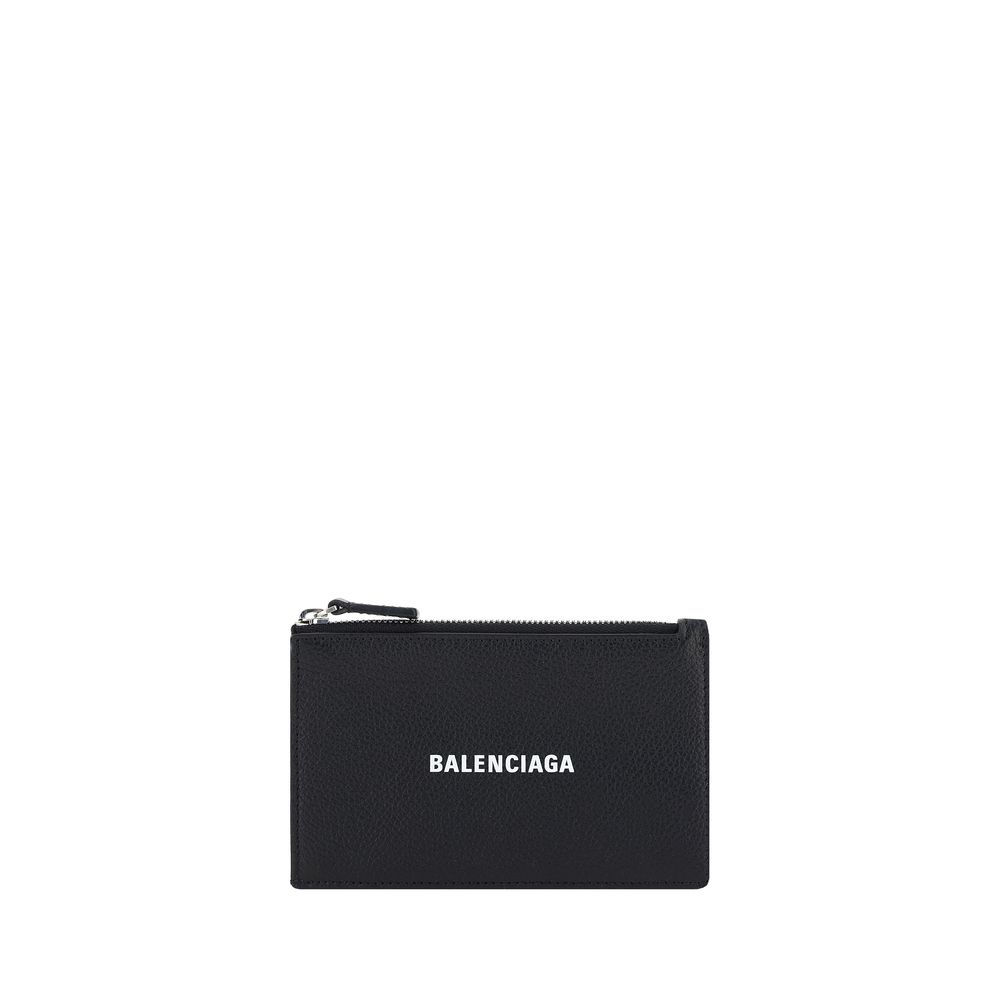 Porte-cartes Balenciaga monogramme noir