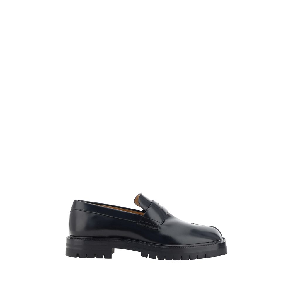 Loafers Margiela Tabi cuir noir