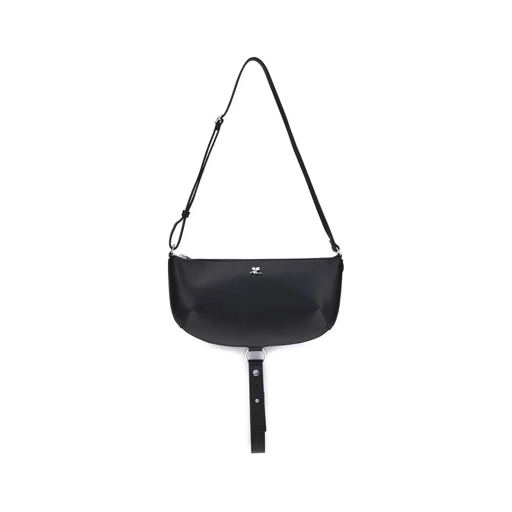 Sac Courrèges Holy Eclipse cuir noir Courrèges