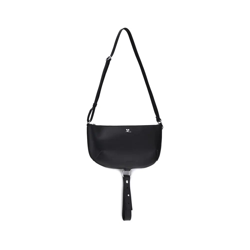 Sac Courrèges Holy Eclipse cuir noir Courrèges