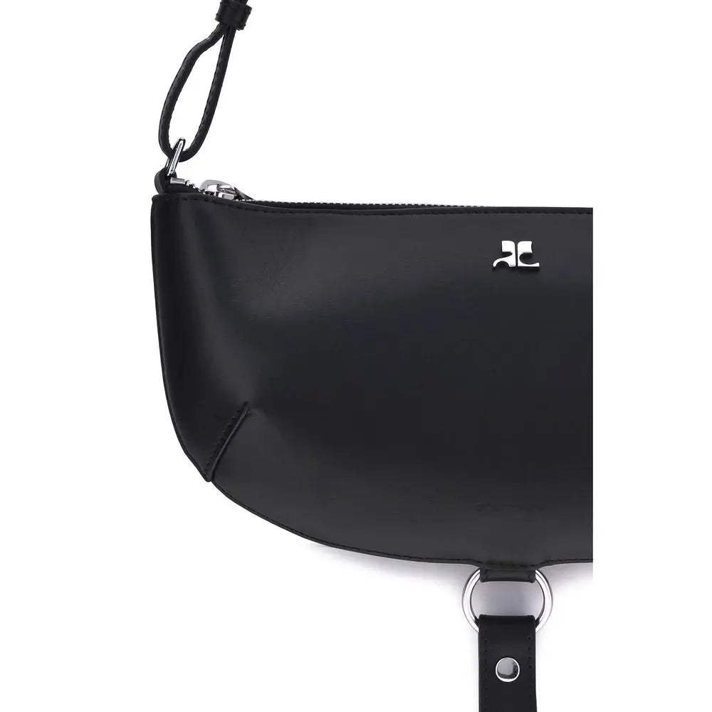Sac Courrèges Holy Eclipse cuir noir Courrèges