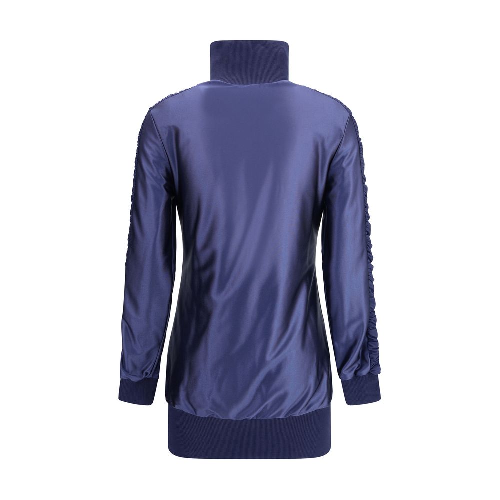 Ensemble Balenciaga Tracksuit brillant noir