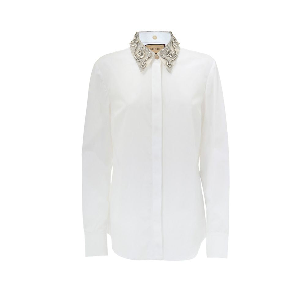 Chemise Gucci blanche avec col amovible