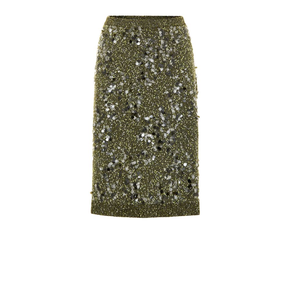 Jupe Gucci militaire verte