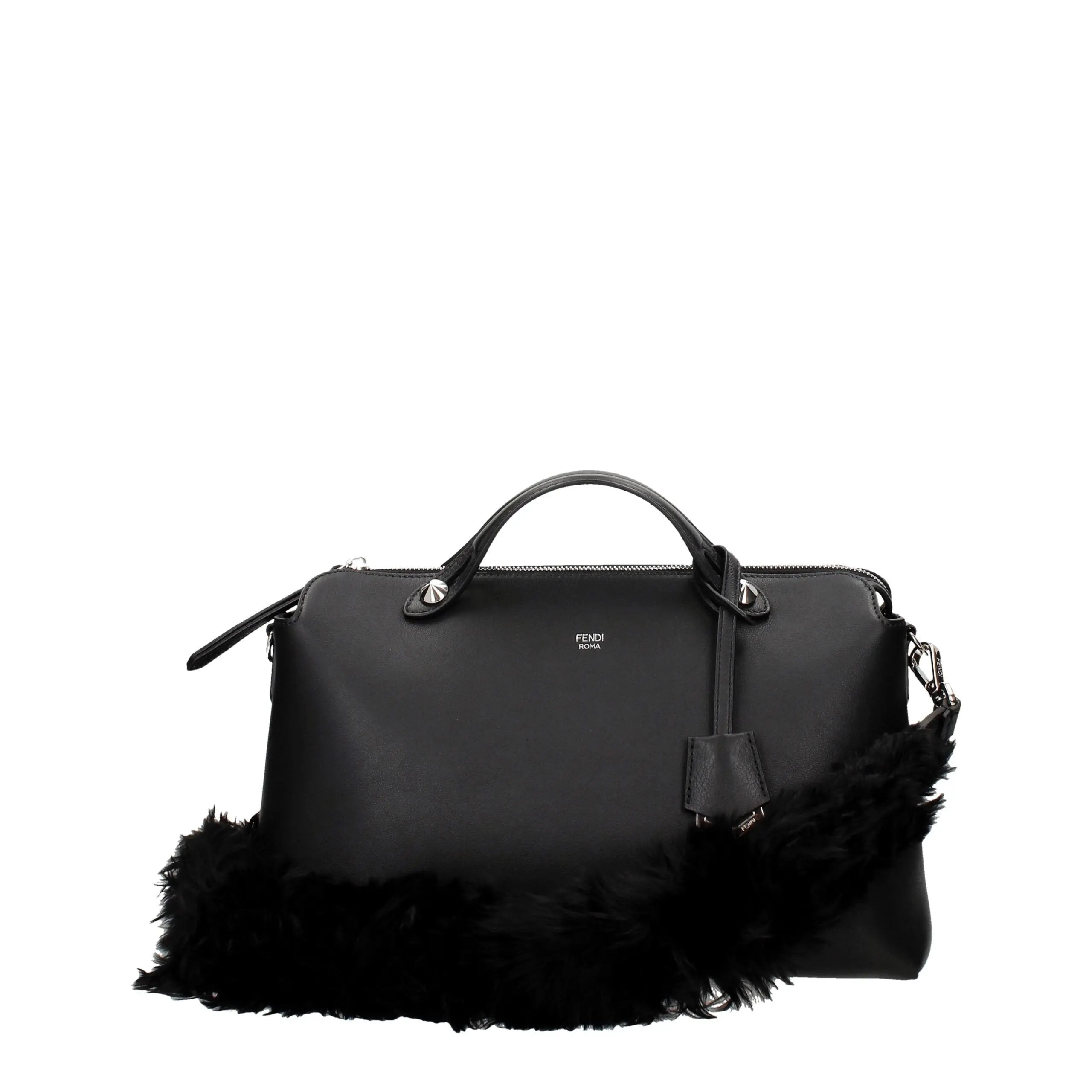 Sac à épaule Fendi alpaca noir Fendi