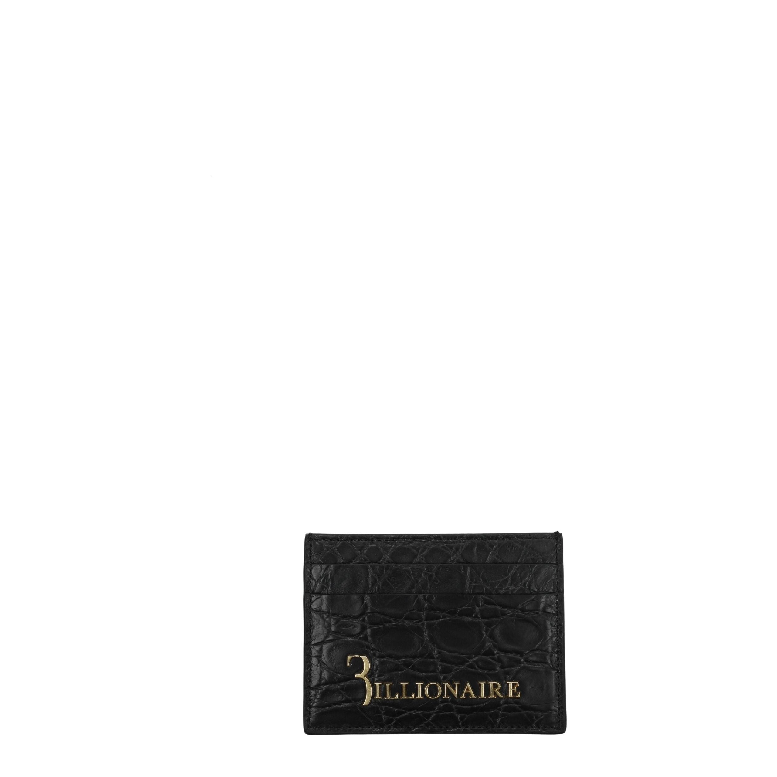 Porte-cartes Billionaire crocodile noir