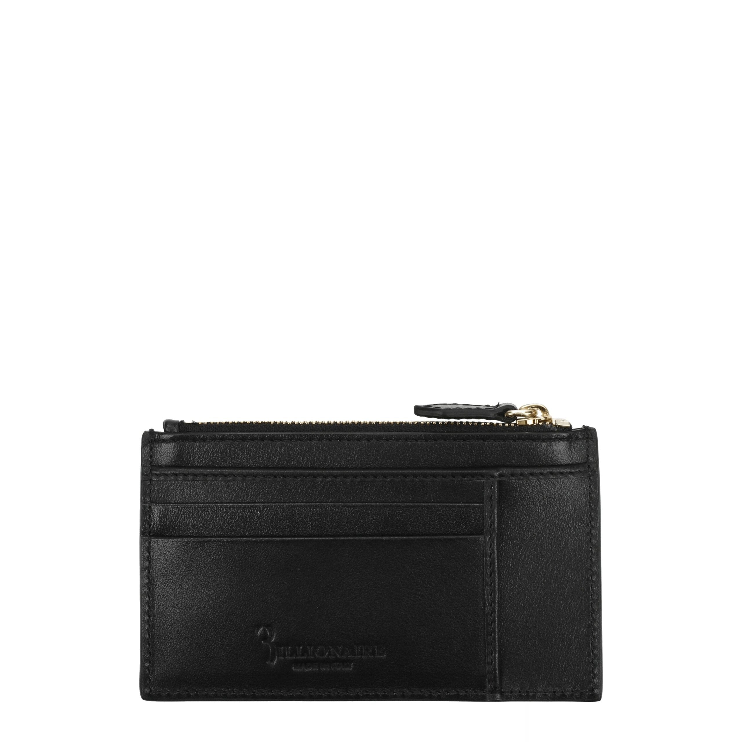 Porte-cartes Billionaire crocodile noirs