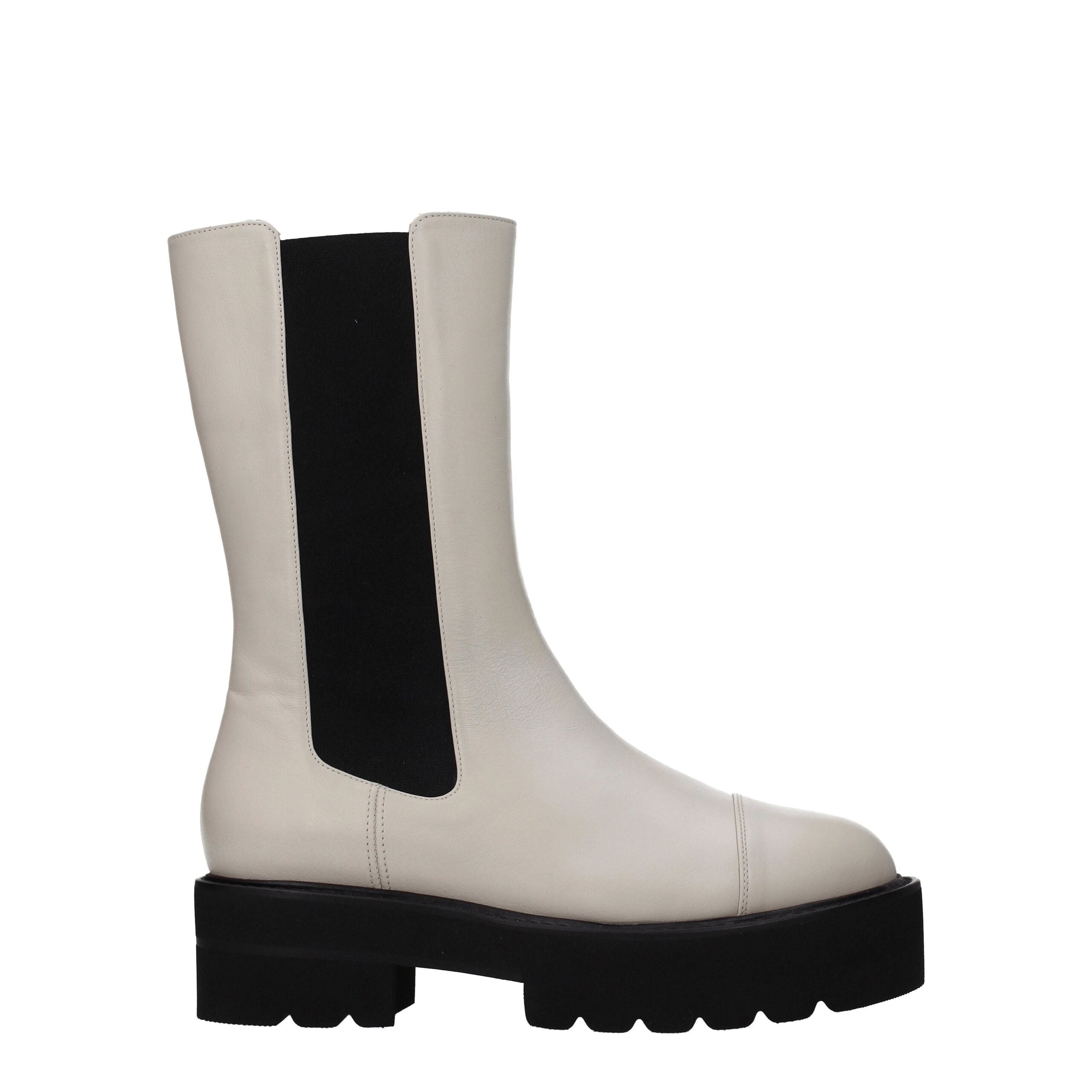 Bottines Stuart Weitzman Presley beiges
