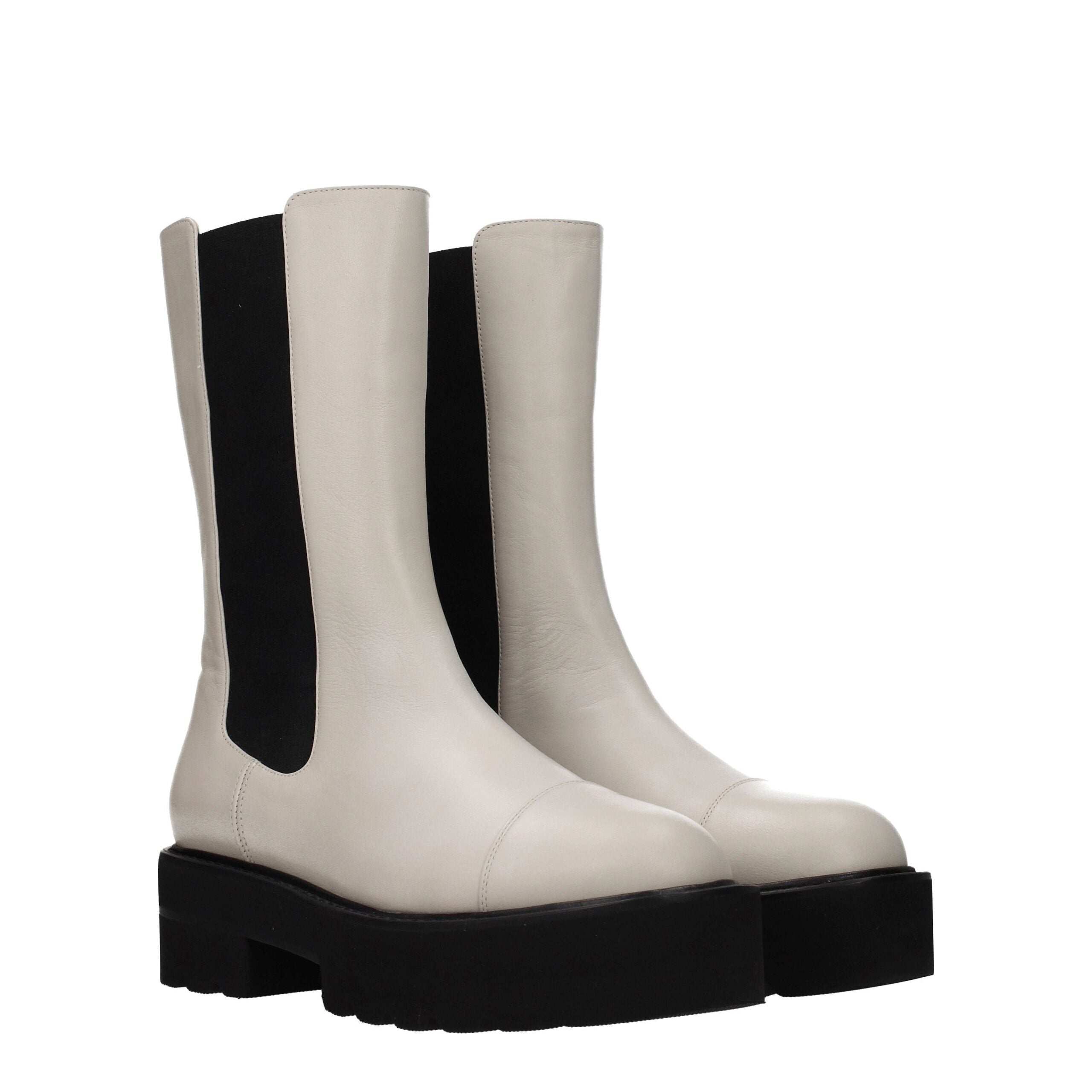 Bottines Stuart Weitzman Presley beiges