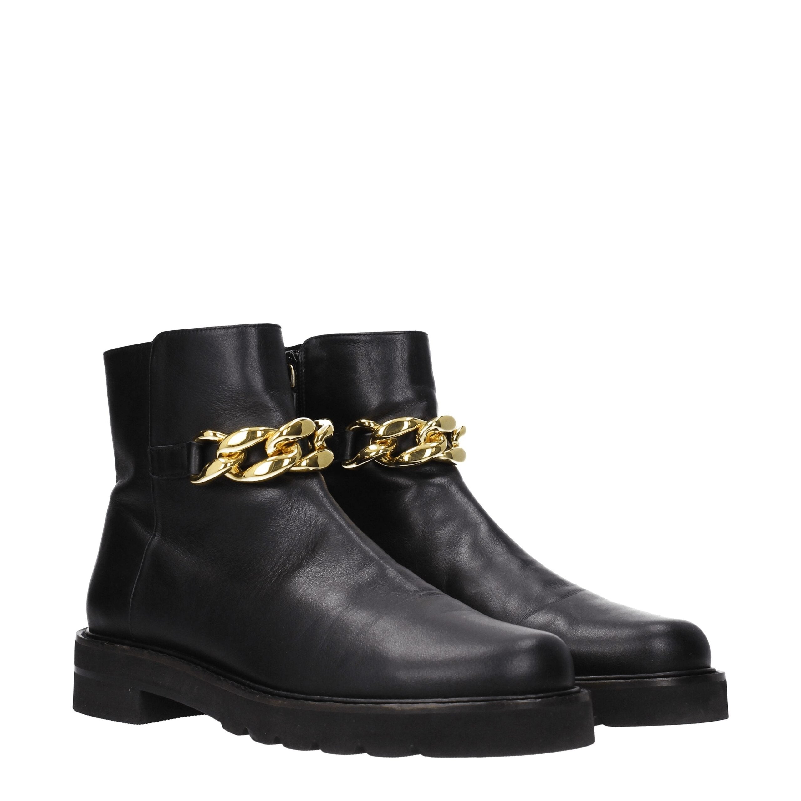 Bottines Stuart Weitzman CHAINLIFT noires
