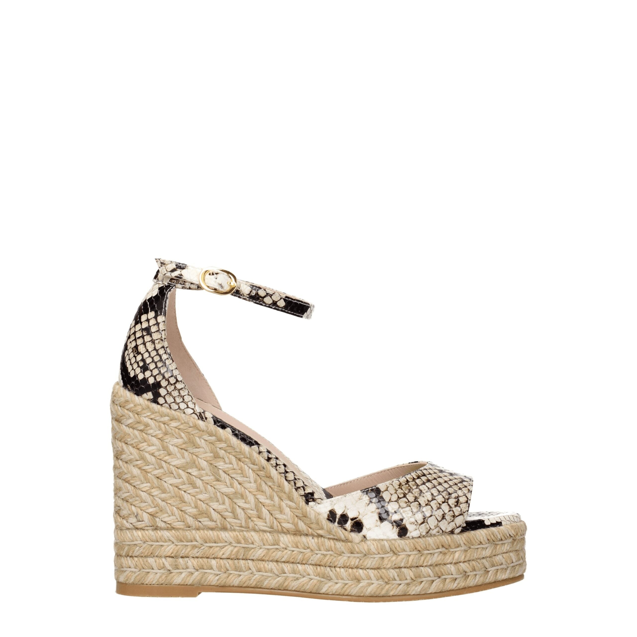 Sandales Stuart Weitzman Python beiges
