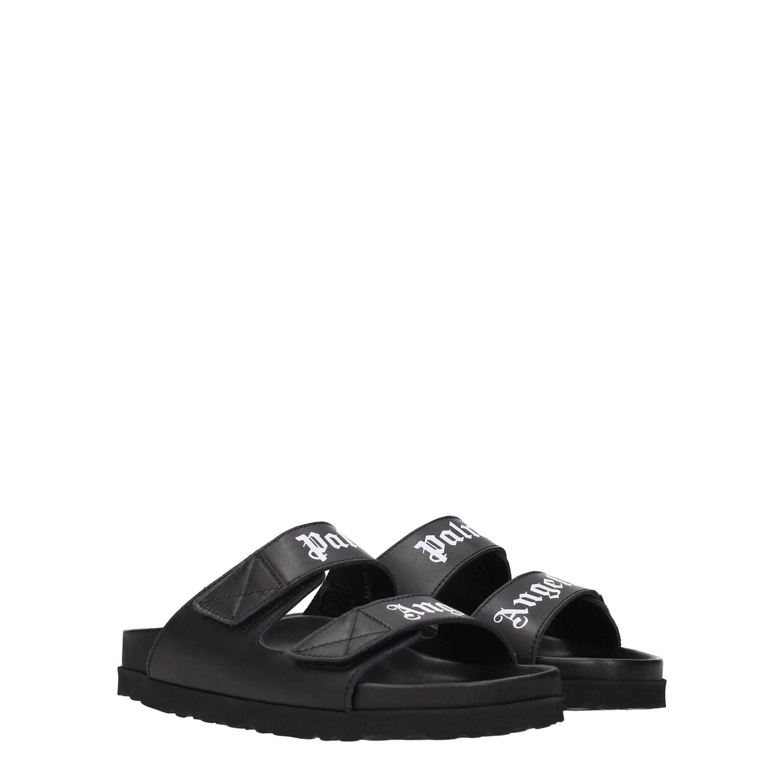 Sandales Palm Angels en cuir noires