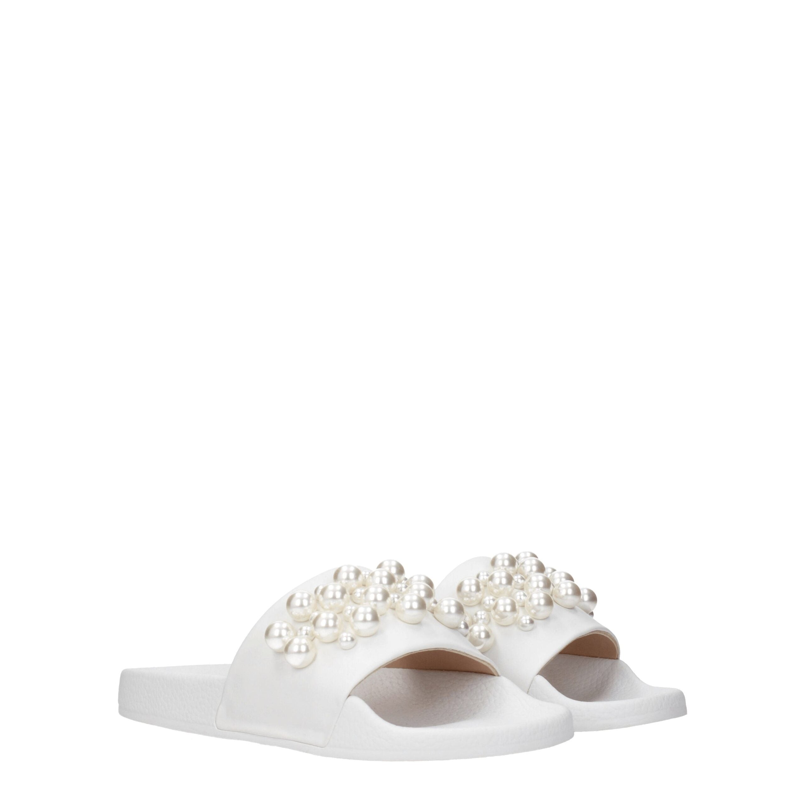 Sandales Stuart Weitzman GOLDIESMOSA blanches