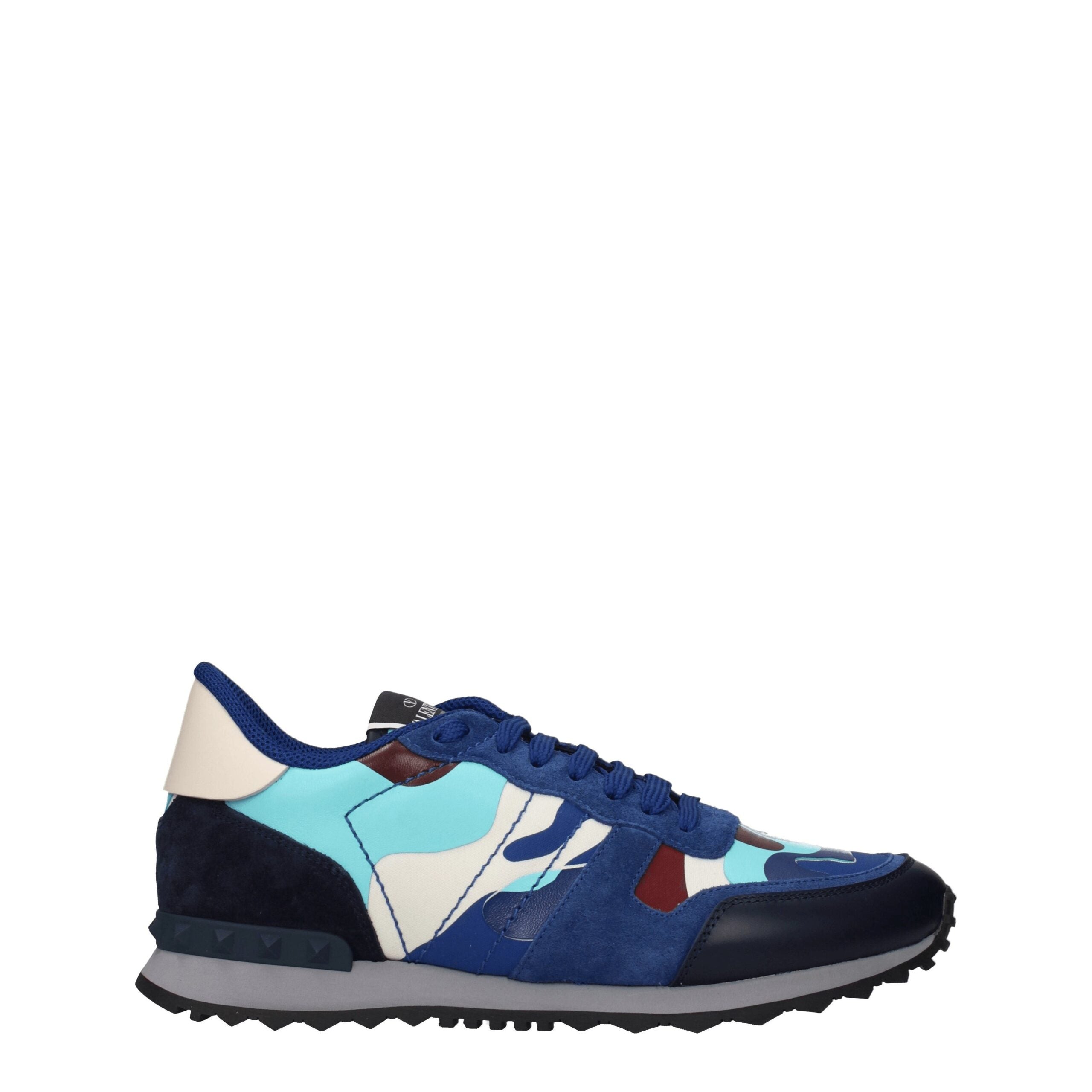 Baskets Valentino Garavani S0723TCCP55 bleu camouflage