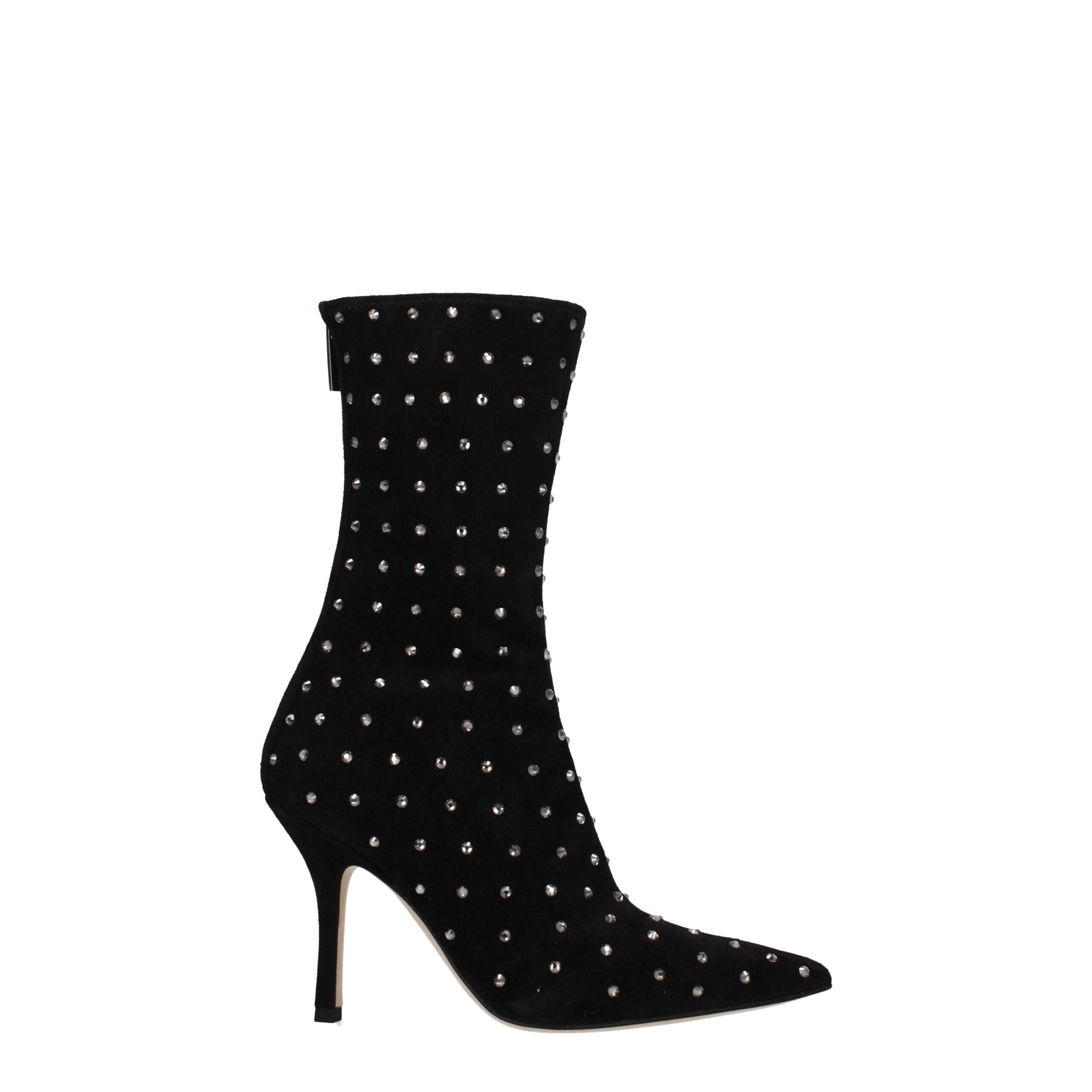 Bottines Paris Texas rhinestones noires