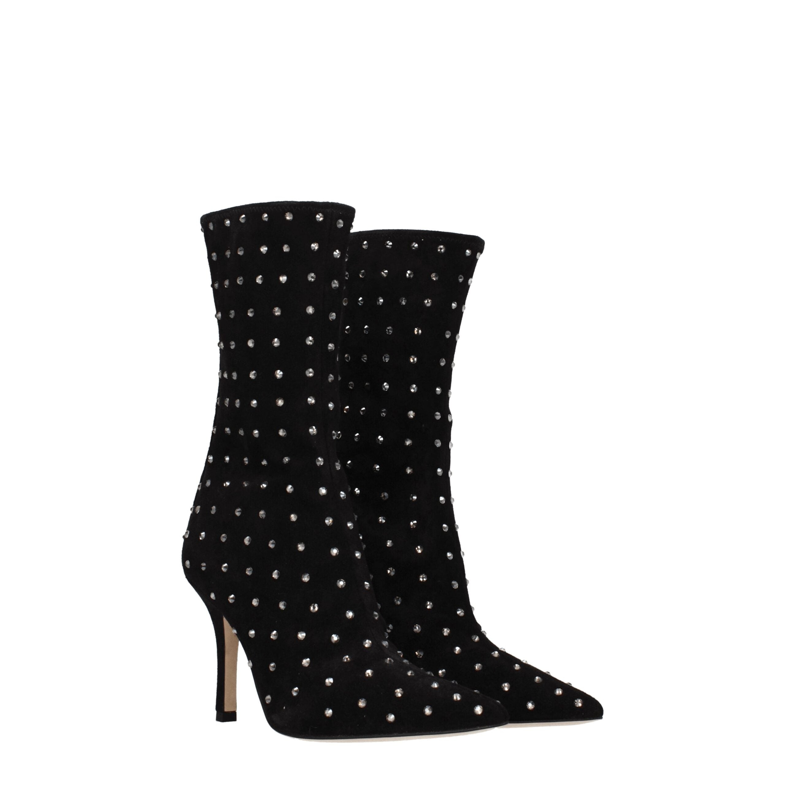 Bottines Paris Texas rhinestones noires